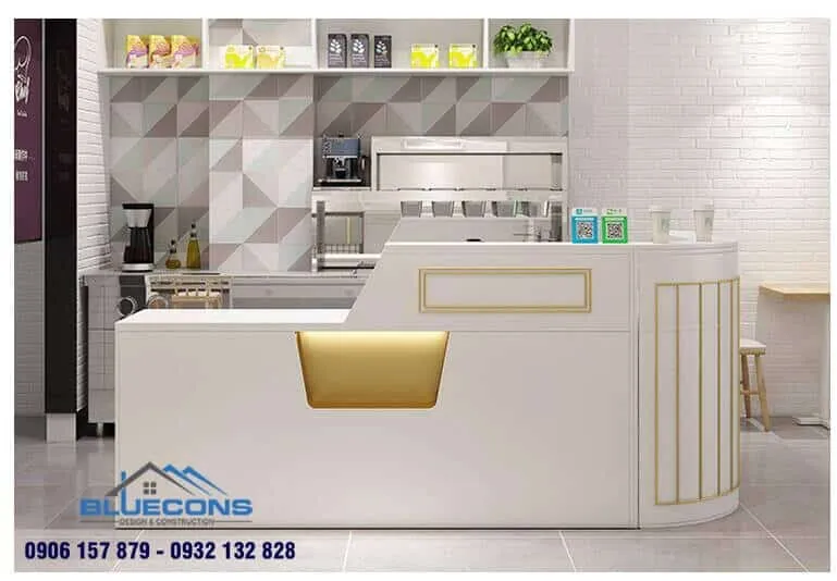 Quầy thu ngân chữ L đẹp 7 Thiết kế phòng chung cư đẹp
