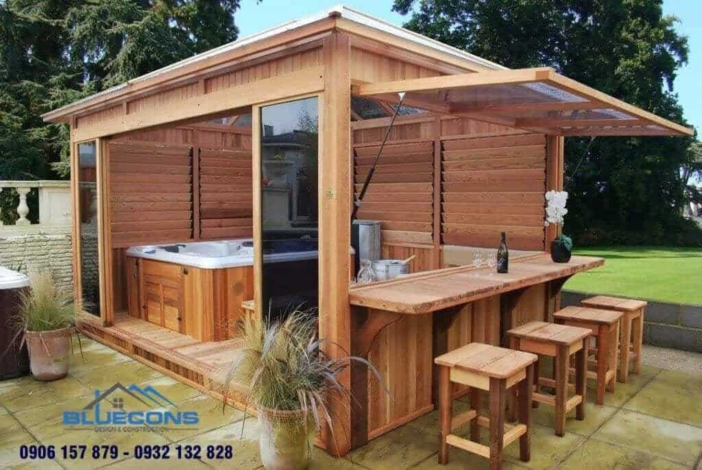 Thiết kế quầy bar cafe sân vườn ấn tượng khơi nguồn cảm hứng các cuộc vui