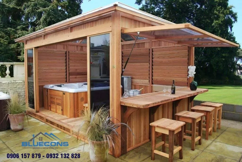 Quầy bar cafe ngoài trời 5 Thiết kế phòng chung cư đẹp