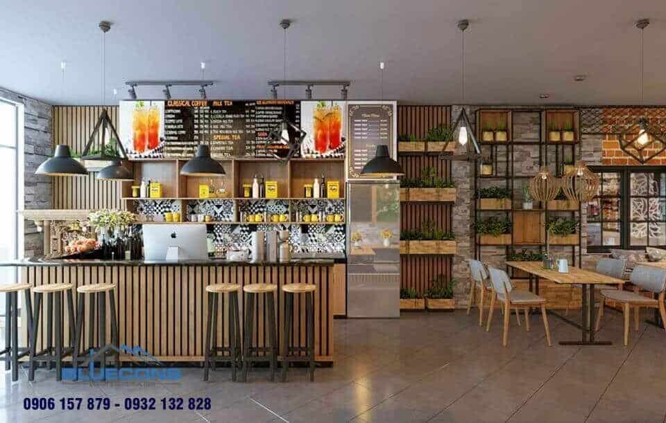 quầy bar gỗ công nghiệp