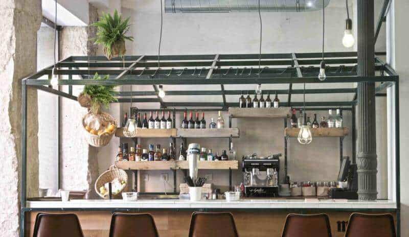 thiết kế quầy pha chế cafe đẹp