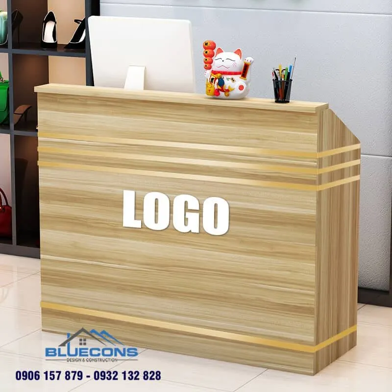 Các mẫu bàn quầy lễ tân giá rẻ đẹp 14 Các mẫu bàn quầy lễ tân giá rẻ đẹp