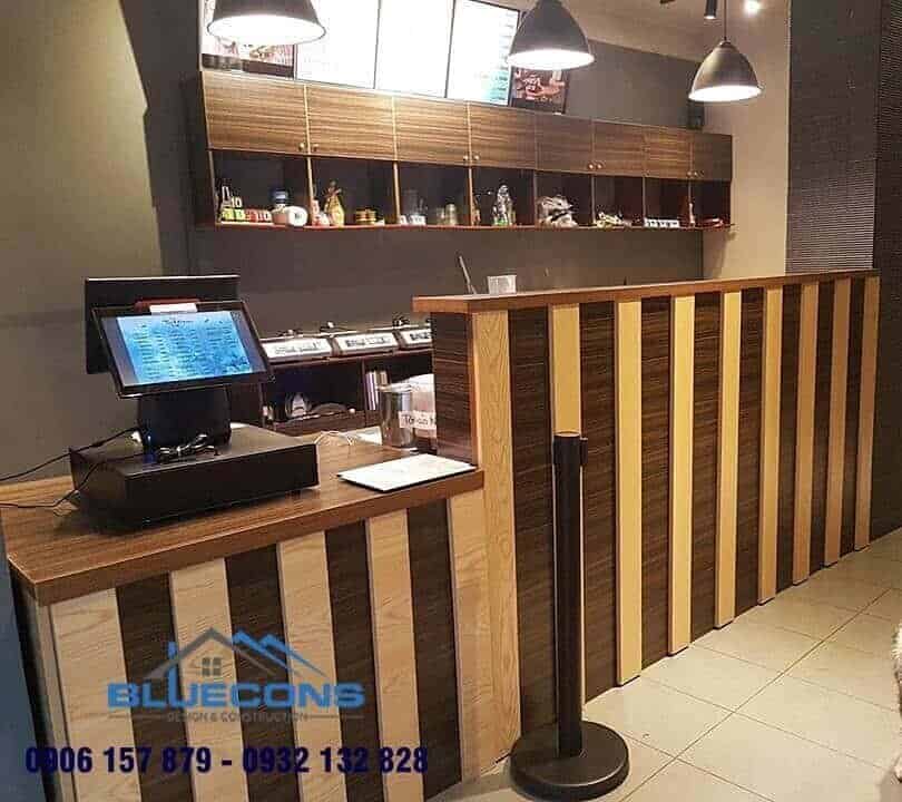 Quầy thu ngân gỗ thông chất lượng 2 Thiết kế phòng chung cư đẹp