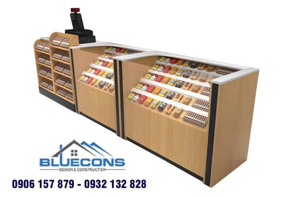 Quầy thu ngân gỗ thông chất lượng 4 Thiết kế phòng chung cư đẹp