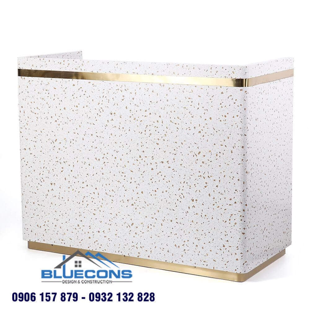 Quầy thu ngân nhựa acrylic bền đẹp 3 Quầy thu ngân gỗ đẹp giá thành thấp