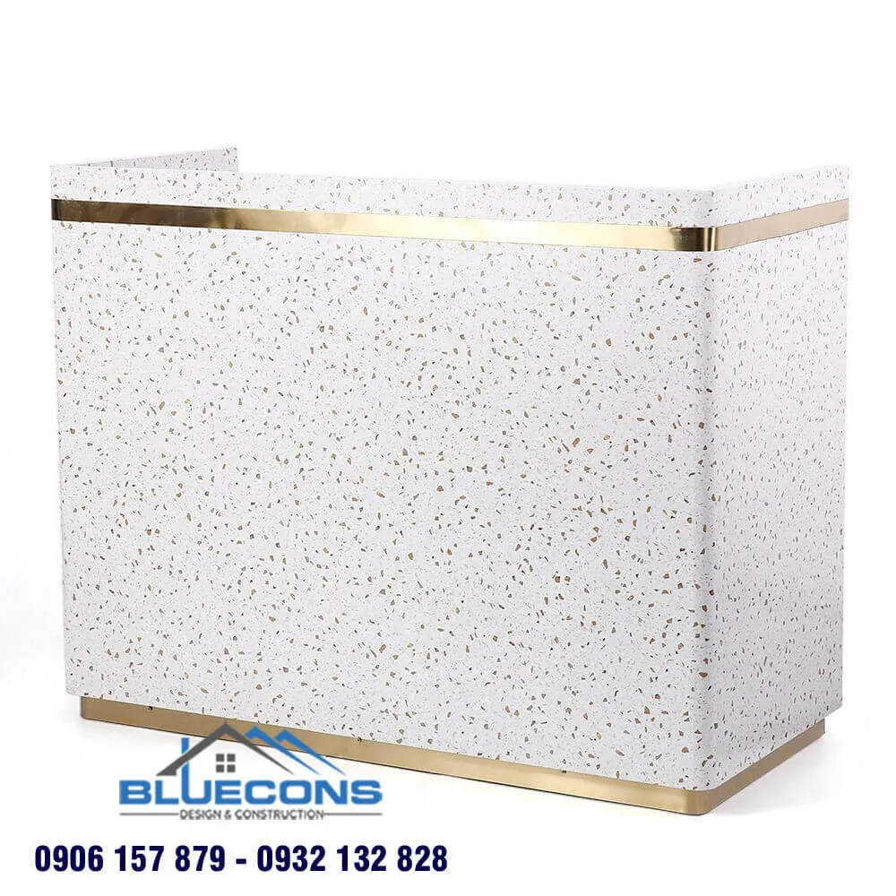 Quầy thu ngân nhựa acrylic bền đẹp 4 Quầy thu ngân gỗ đẹp giá thành thấp