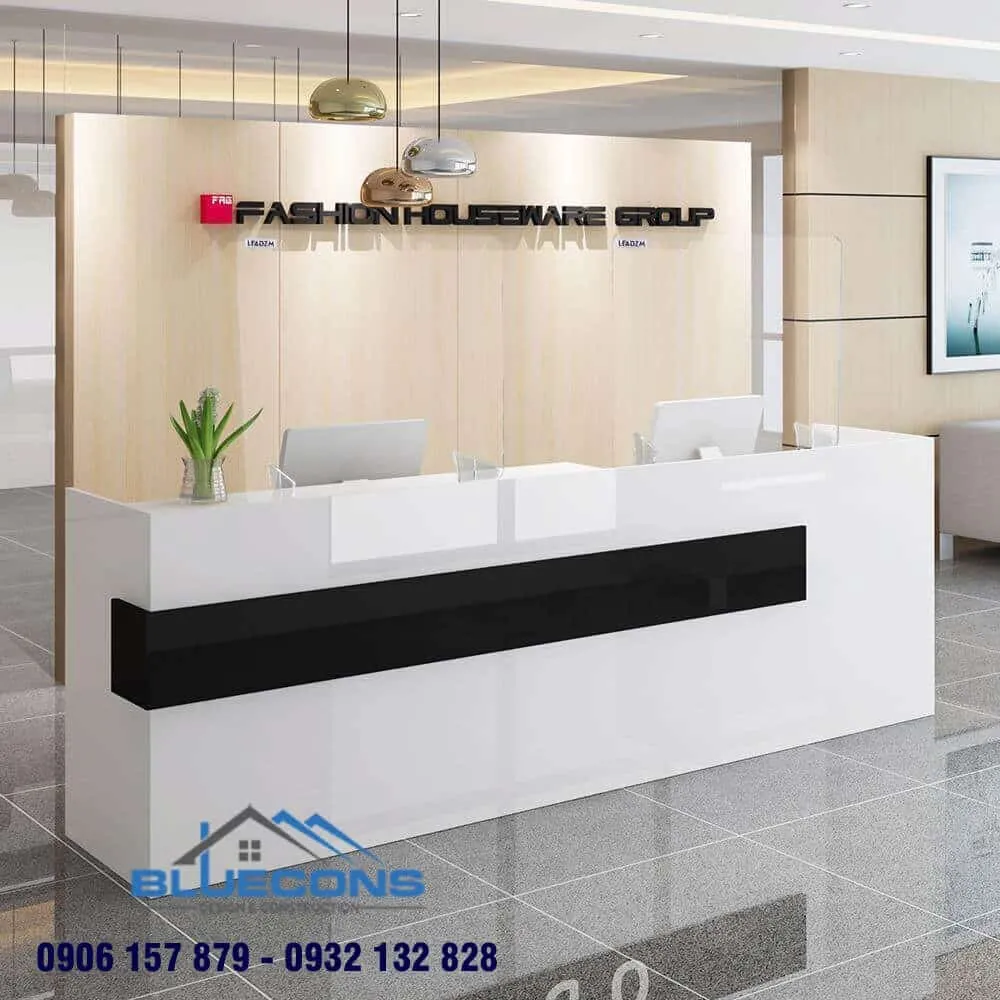 Quầy thu ngân nhựa acrylic bền đẹp 7 Quầy thu ngân gỗ đẹp giá thành thấp