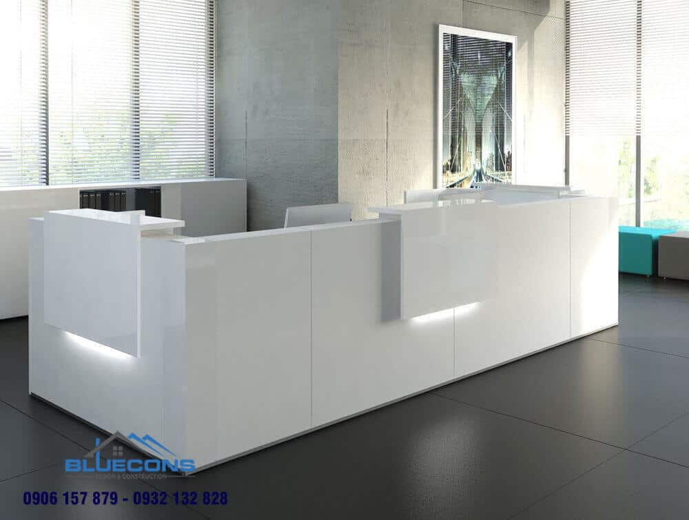 Quầy thu ngân nhựa acrylic bền đẹp 8 Quầy thu ngân gỗ đẹp giá thành thấp