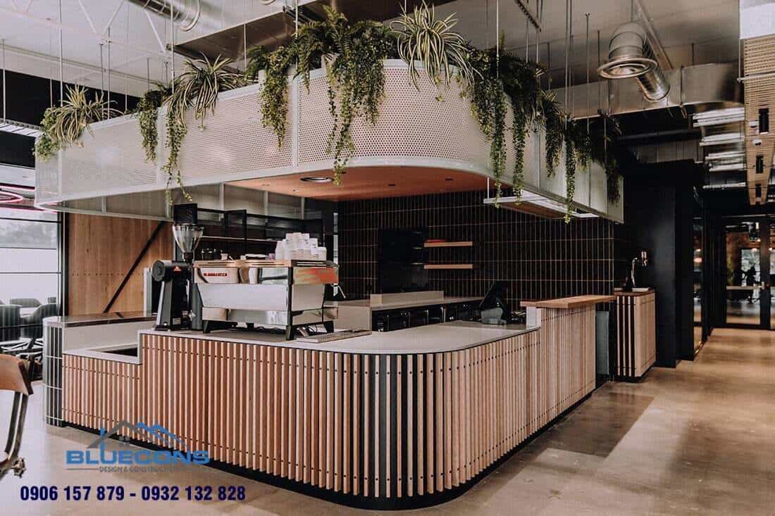 Quầy thu ngân quán ăn hot trend 2024 6 Quầy thu ngân gỗ đẹp giá thành thấp