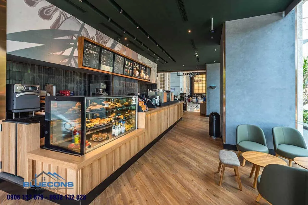 Quầy thu ngân quán ăn hot trend 2024 9 Quầy thu ngân gỗ đẹp giá thành thấp