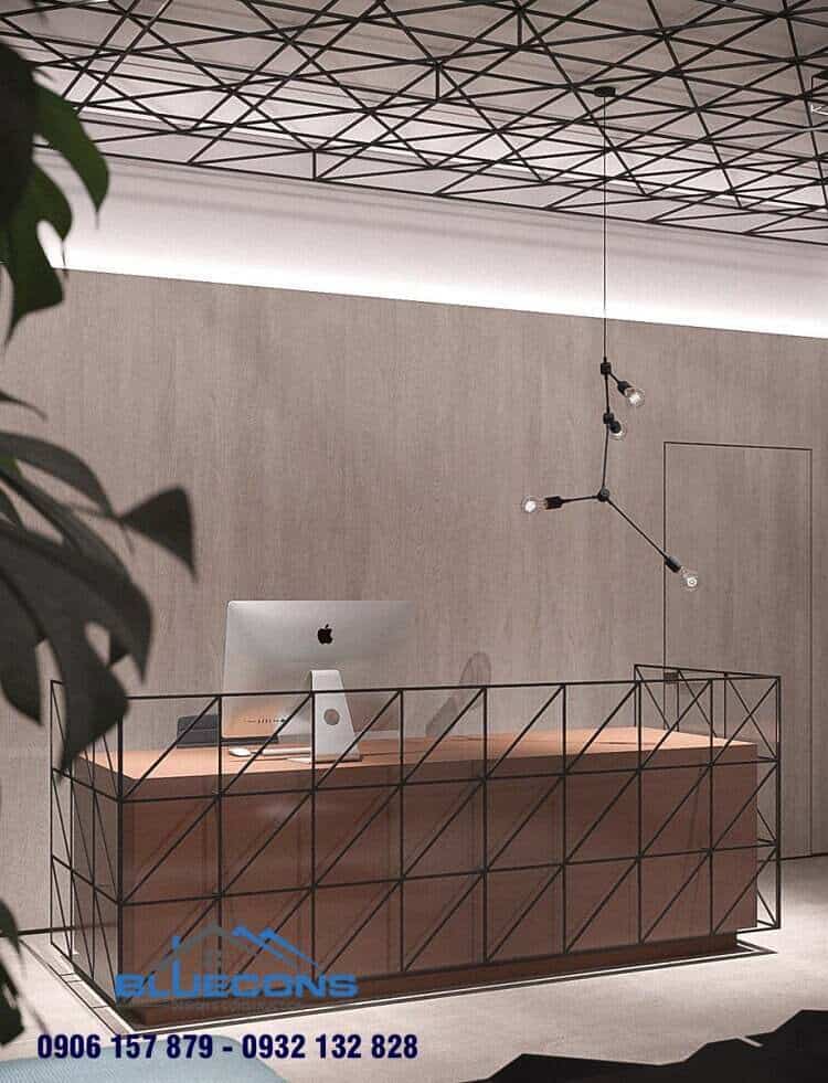 Quầy Thu Ngân Spa 4 Quầy thu ngân gỗ MDF có thiết kế đơn giản nhưng không kém phần tinh tế