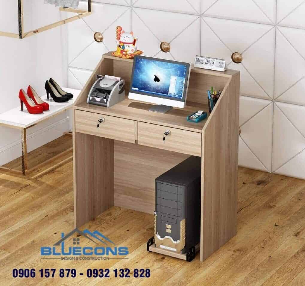 45+ mẫu quầy tính tiền mini 13 Thích mê quầy thu ngân shop đẹp gỗ công nghiệp mini