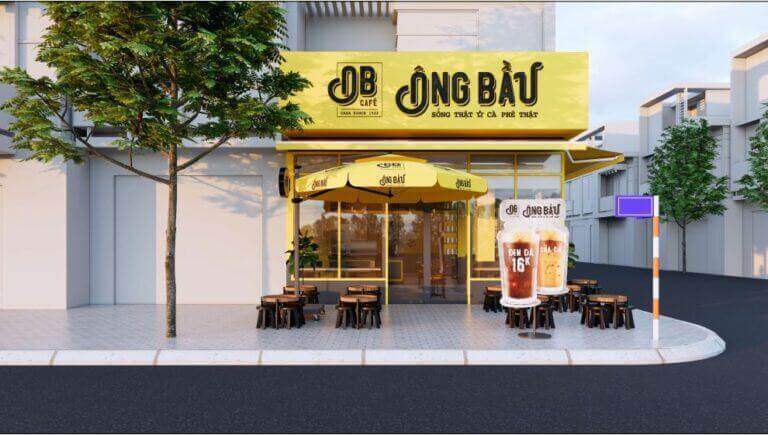 Thiết kế quán cafe Ông Bầu quận 7