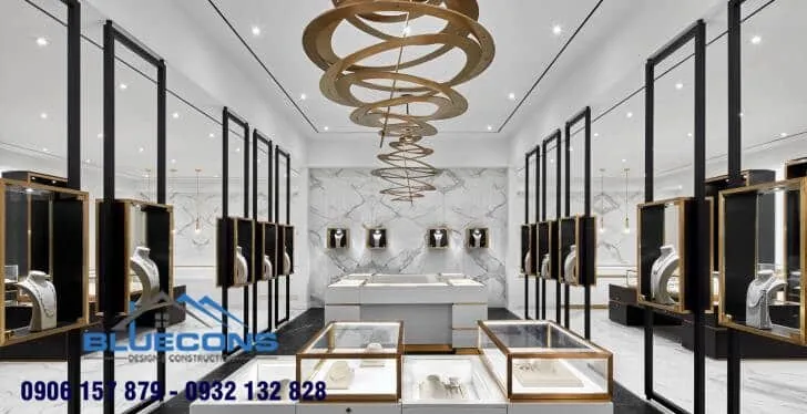 Tủ trưng bày trang sức 6 Thiết kế phòng chung cư đẹp