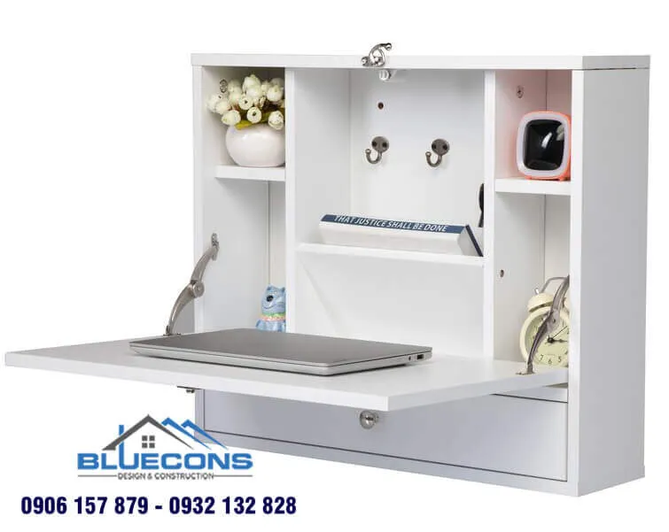 Tủ kính trưng bày treo tường 14 Thiết kế phòng chung cư đẹp