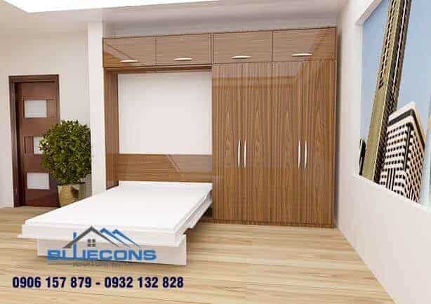 Tủ quần áo kết hợp giường ngủ thông minh