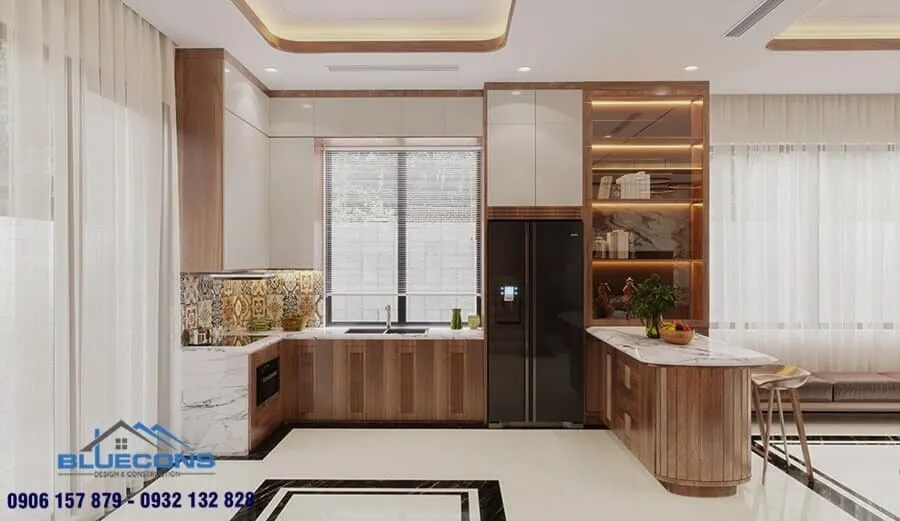 15+ Mẫu tủ rượu gỗ công nghiệp 12 Thiết kế phòng chung cư đẹp
