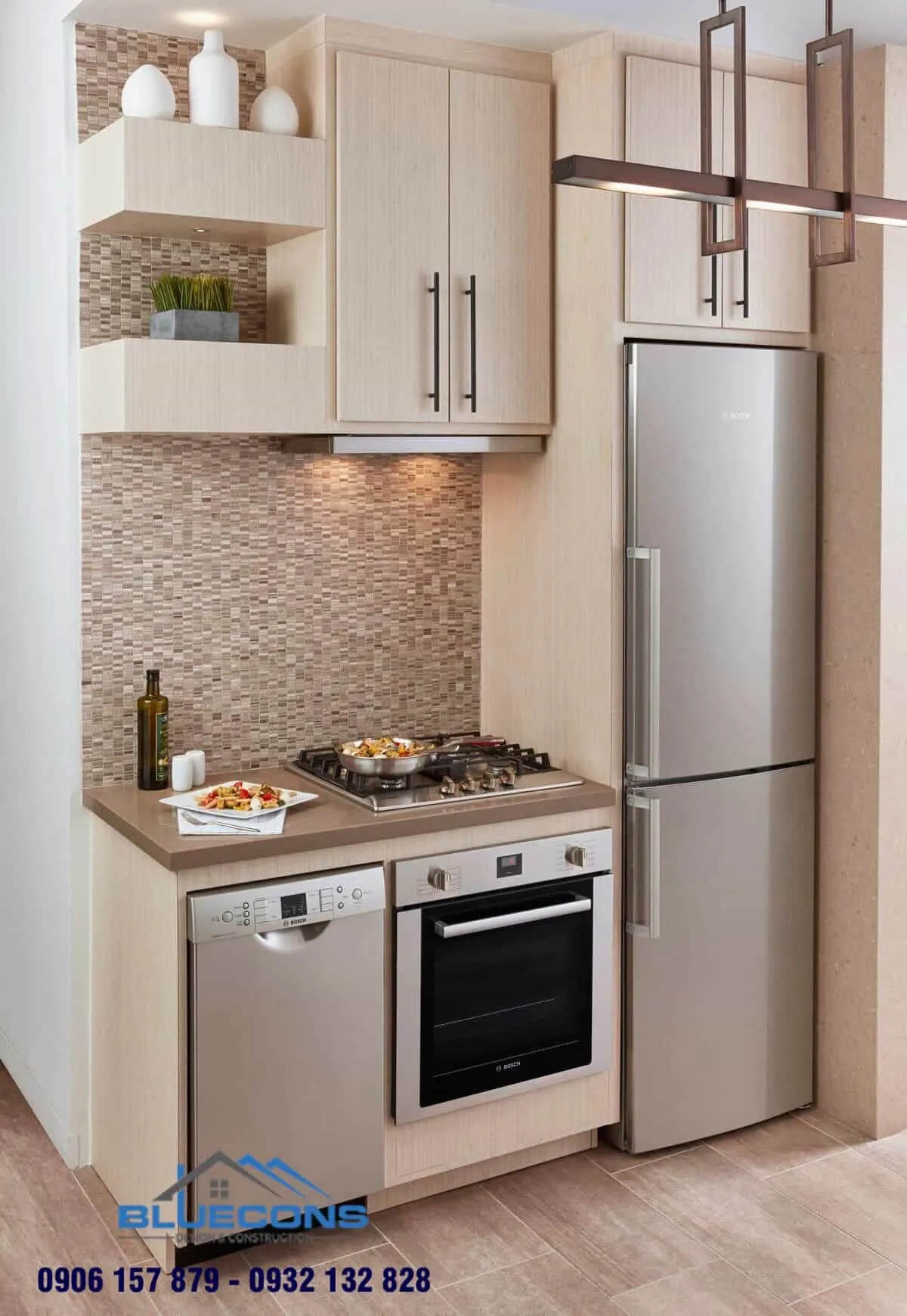 Tủ bếp mini 9 Thiết kế phòng chung cư đẹp