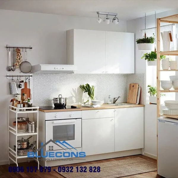 Tủ bếp treo tường 2 Thiết kế phòng chung cư đẹp
