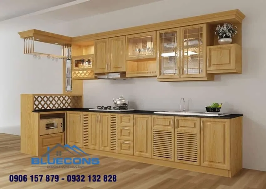 Tủ bếp treo tường 8 Thiết kế phòng chung cư đẹp