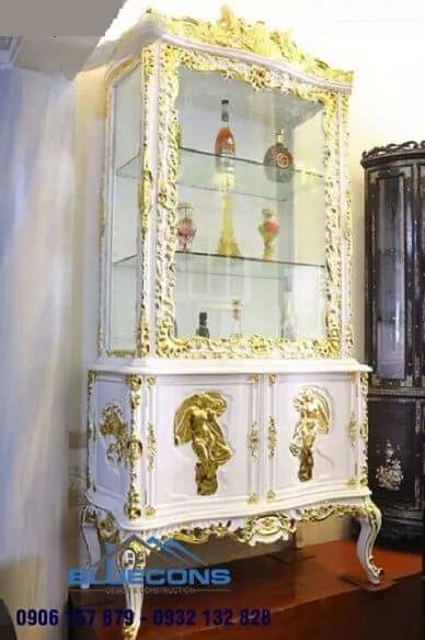 Top 10 mẫu tủ trưng bày gốm sứ đẹp nhất hiện nay 13 Quầy bar văn phòng