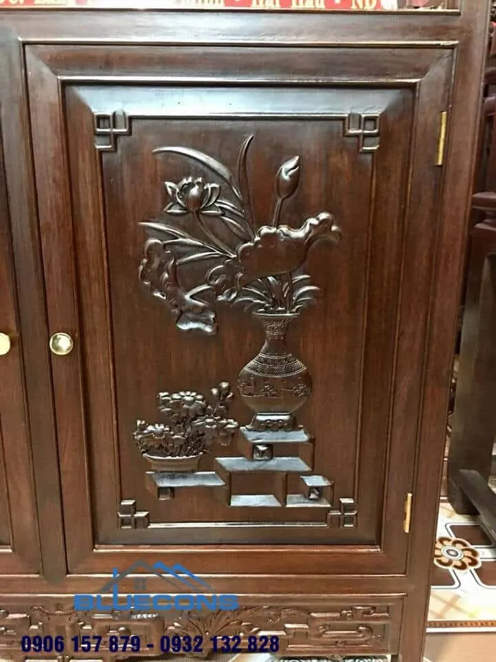 Top 10 mẫu tủ trưng bày gốm sứ đẹp nhất hiện nay 7 Quầy bar văn phòng