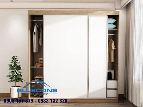 Tủ âm tường cửa lùa 