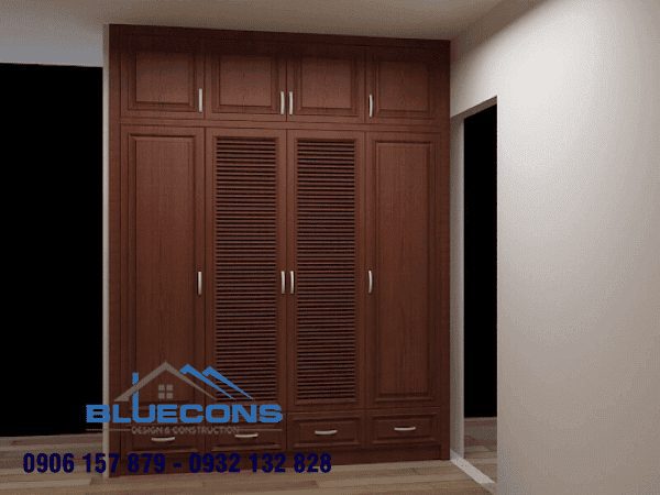 tủ âm tường vân gỗ công nghiệp