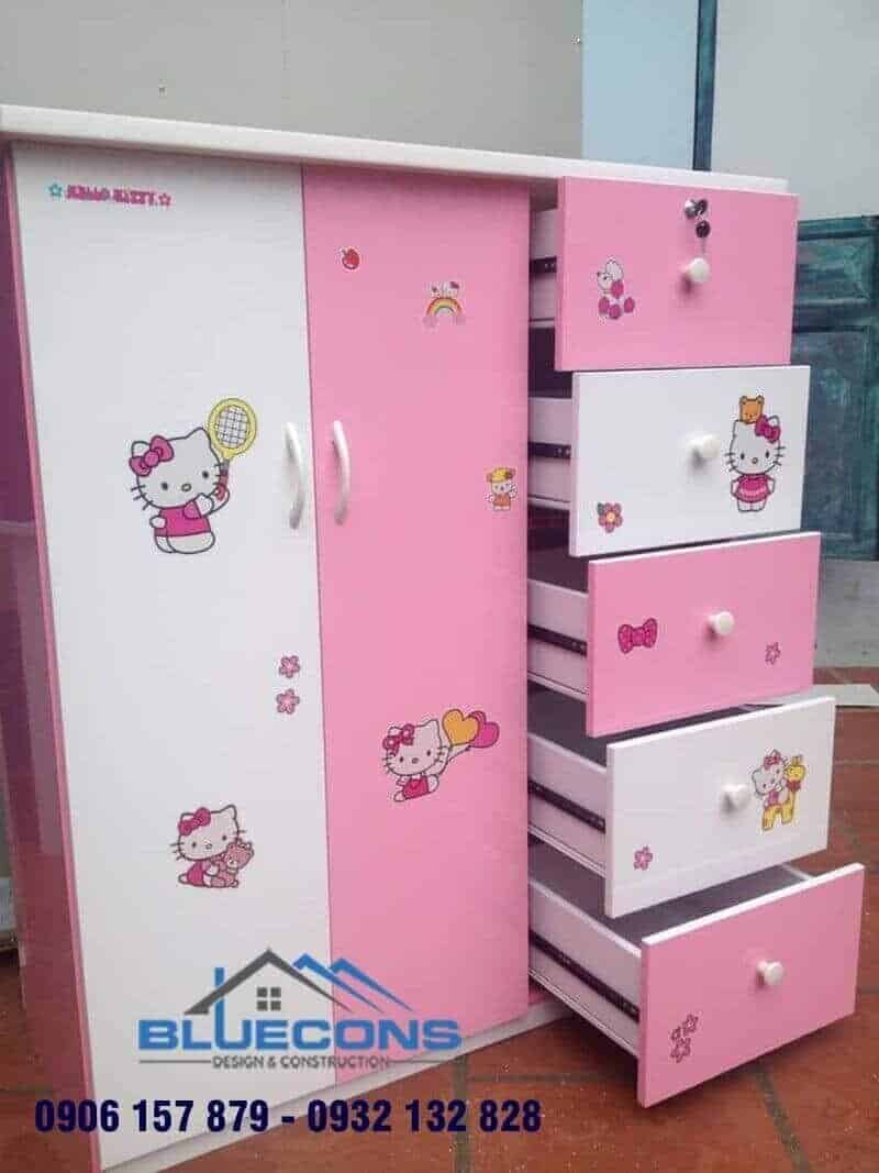 Tủ quần áo nhiều ngăn đựng đồ cho bé