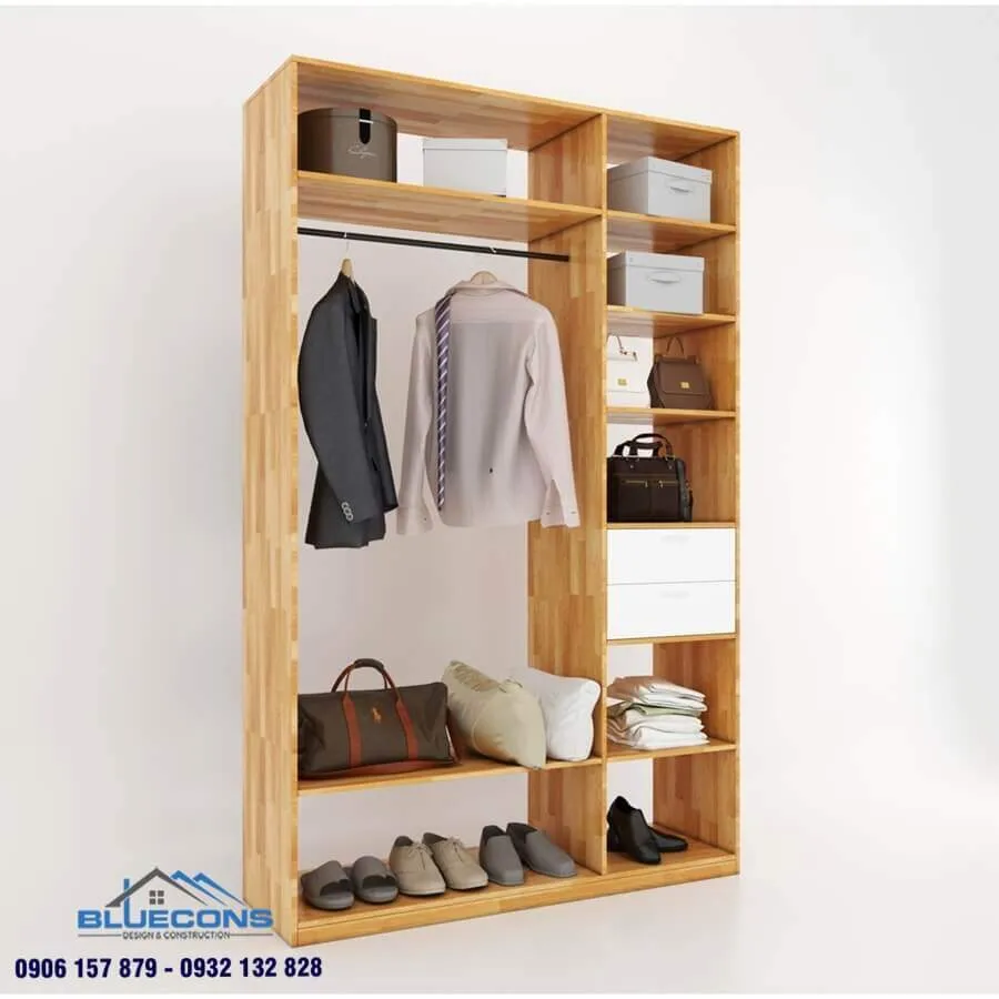 Top 15 mẫu tủ quần áo nhỏ nhưng có võ dành cho vợ chồng trẻ