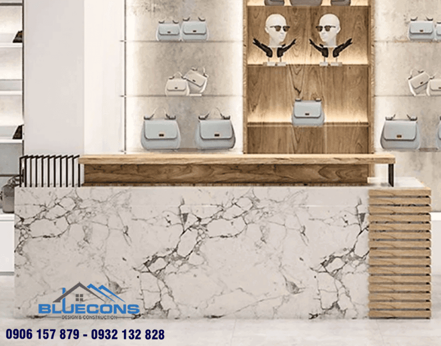 Quầy thu ngân gỗ đẹp giá thành thấp 7 Quầy thu ngân gỗ đẹp giá thành thấp