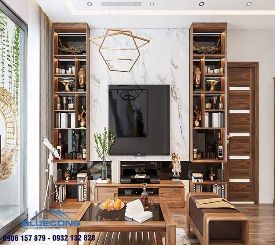 15+ Mẫu tủ rượu gỗ công nghiệp 6 Tích hợp đa công năng là một điểm cộng của tủ rượu bằng gỗ công nghiệp