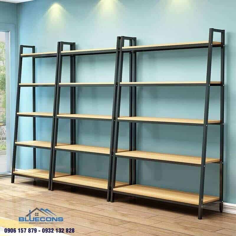 Tủ trưng bày siêu thị hiện đại nhất 5 Kệ gỗ trưng bày các mặt hàng thiết yếu cho siêu thị