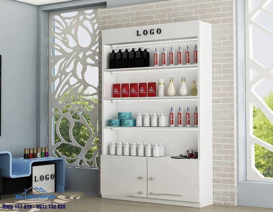Tủ trưng bày tiệm tóc ấn tượng chuẩn phong cách Salon 5 Tủ trưng bày đồ cổ cho phòng khách ấn tượng