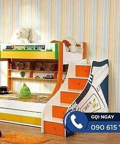 Mẫu thiết kế giường tầng cho phòng ngủ nhỏ đẹp GN015