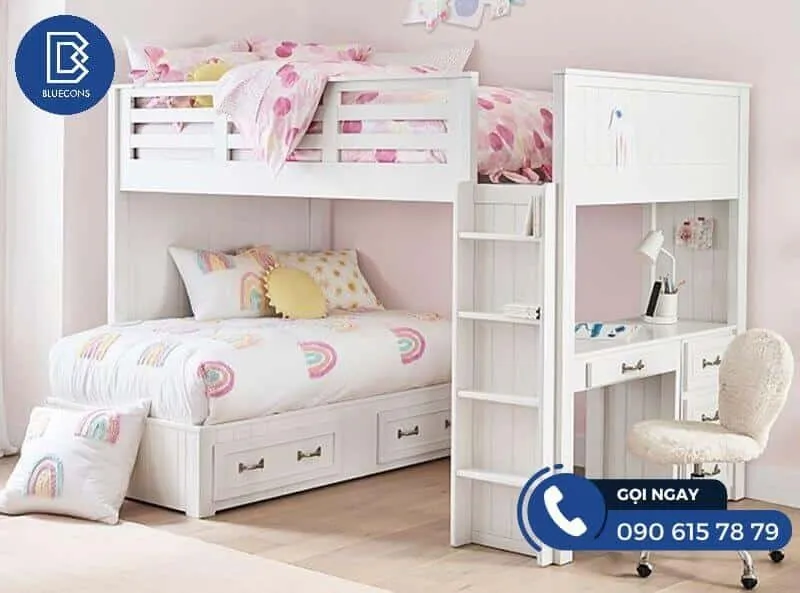 Mẫu thiết kế giường tầng cho phòng ngủ nhỏ đẹp nhất 2023 9 Thiết kế phòng chung cư đẹp