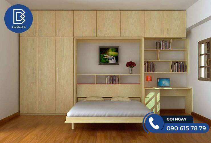 Giường gấp kết hợp tủ quần áo