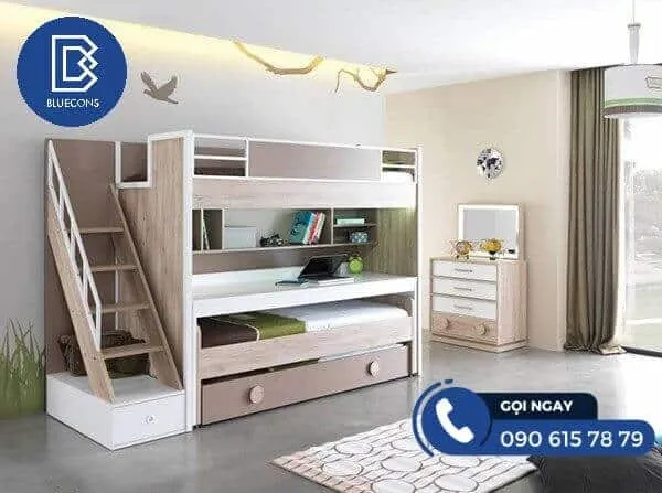 Bluecons Ra Mắt Sản Phẩm Giường Ngủ 2 Tầng Siêu Đáng Yêu Cho Bé 4 50+ mẫu thiết kế phòng ngủ giường tầng đáng mua nhất 2023