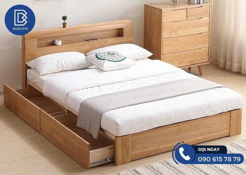Giường ngủ gỗ công nghiệp tại Bluecons luôn đảm bảo về chất lượng