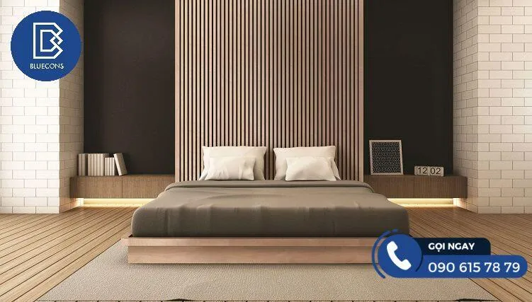 Giường Ngủ Gỗ Không Có Đầu Giường Độc Đáo 4 Thiết kế phòng chung cư đẹp
