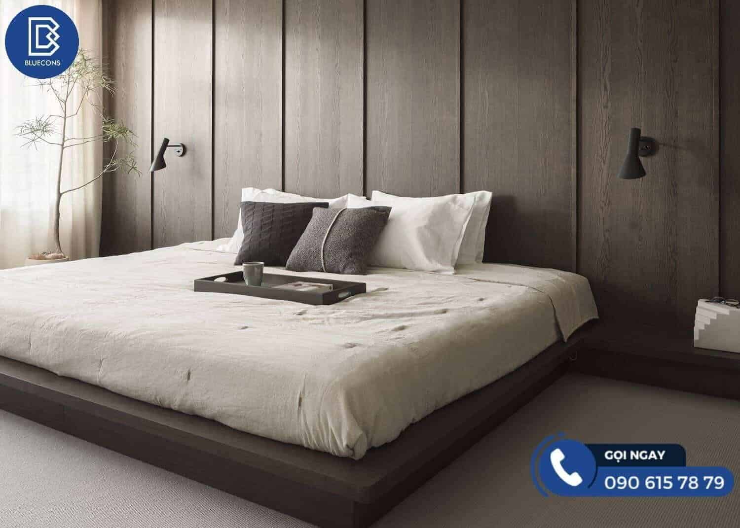 Giường Ngủ Gỗ Không Có Đầu Giường Độc Đáo 4 Giường ngủ không có đầu giường đang là xu hướng nội thất hiện nay