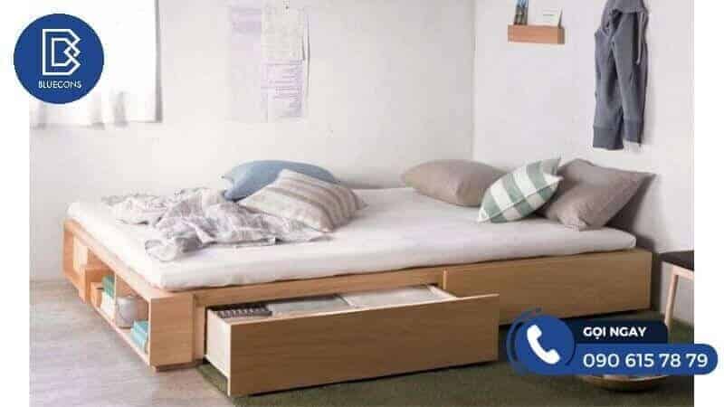 Giường ngủ kiểu Nhật có ngăn kéo