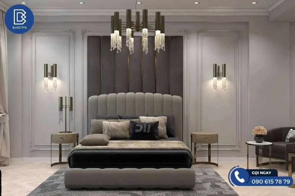 Bí quyết mua mẫu giường ngủ tân cổ điển đẹp nhất 2023 6 Thiết kế phòng chung cư đẹp