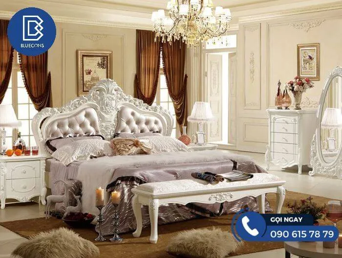 Bí quyết mua mẫu giường ngủ tân cổ điển đẹp nhất 2023 10 Thiết kế phòng chung cư đẹp