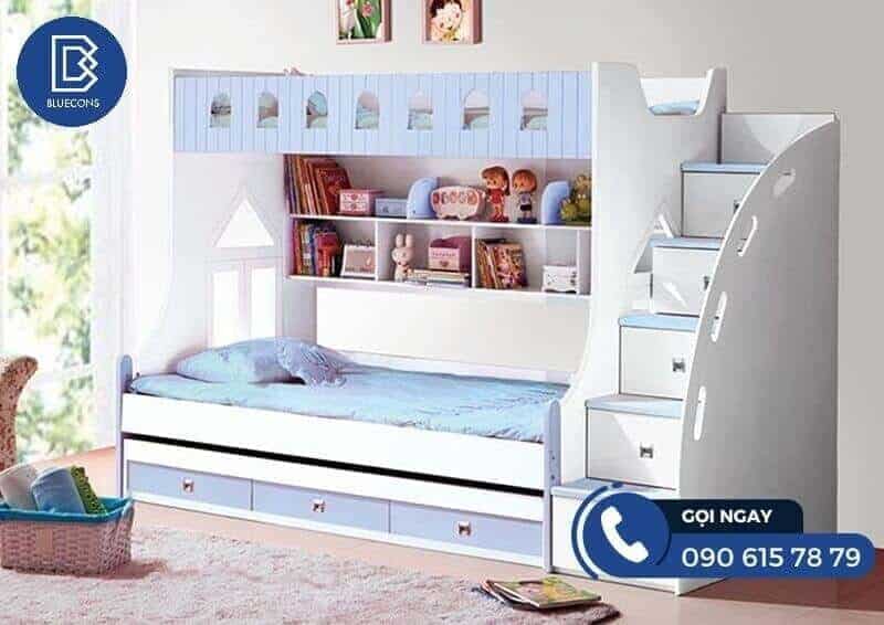 Giường tầng cho bé trai thường là các màu sắc năng động