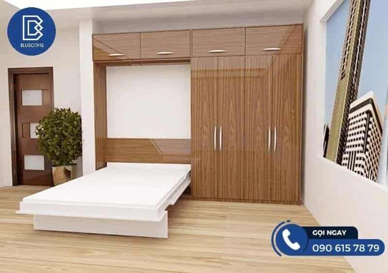 Top 7 mẫu thiết kế giường ngủ thông minh được yêu thích nhất 6 Mẫu giường ngủ tích hợp tủ quần áo rất tiện nghi, sang trọng và hiện đại