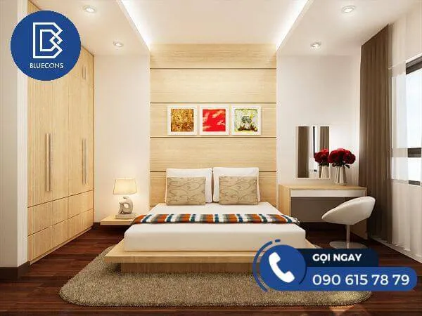 Giường Ngủ Gỗ Không Có Đầu Giường Độc Đáo 5 Thiết kế phòng chung cư đẹp