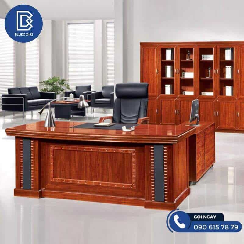 Bố trí tủ văn phòng giám đốc sau lưng bàn - ghế làm việc của giám đốc
