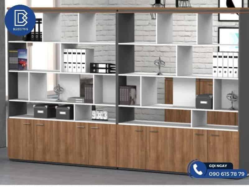 Mẫu tủ tài liệu gỗ veneer cao cấp