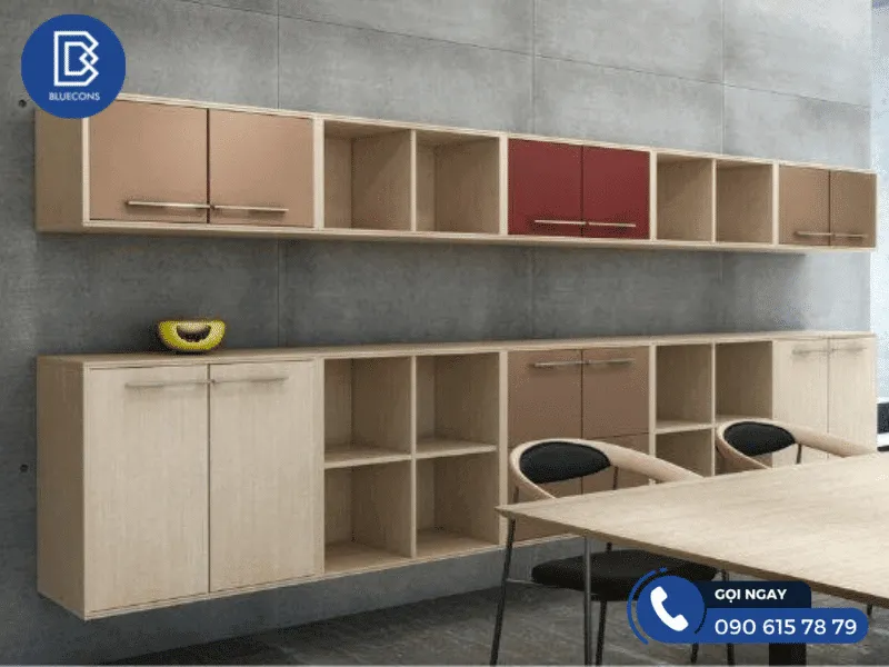 Tủ hồ sơ treo tường gỗ công nghiệp bền bỉ